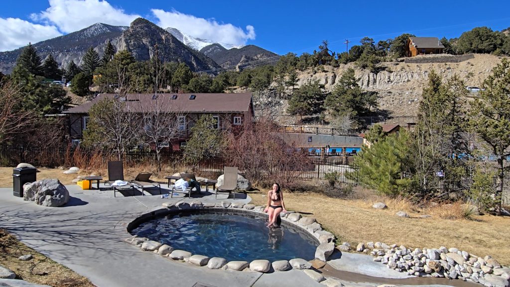 Japanese Style Cascading hot springs, Mount Princeton