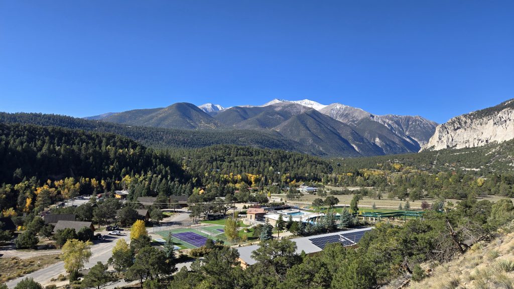 Mount Princeton Hot Springs Resort from overlook